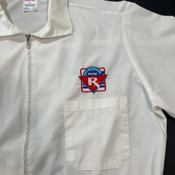 Vintage Eckerd Drugs‎ Pharmacy Pharmacist RX Jacket Uniform Sz Large - Picture 2 of 7
